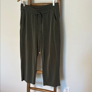 Athleta Sea Soft Wide Leg Crop Pant, Green